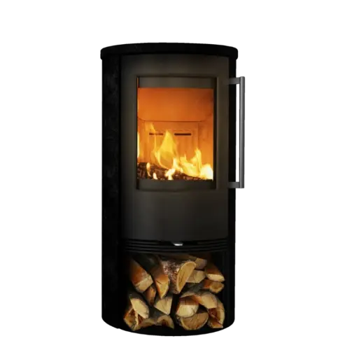 TermaTech TT21RS BLACK, lackierter Naturstein Kaminofen – Produktansicht