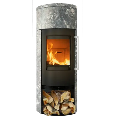 TermaTech TT21RS-HST, marmorierter Speckstein Kaminofen – Produktansicht