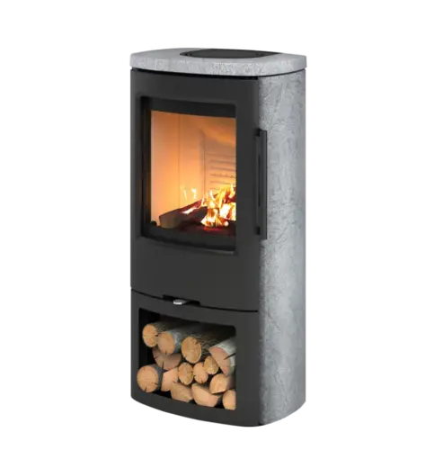 TermaTech TT44CG, TermaStone Grey Kaminofen – Produktansicht