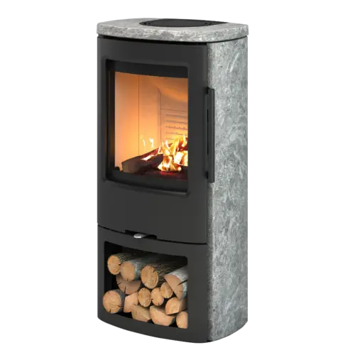 TermaTech TT44S, marmorierter Speckstein Kaminofen – Produktansicht