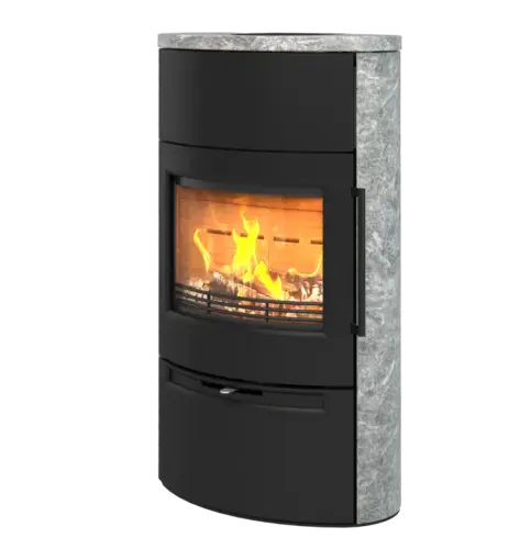 TermaTech TT55HST, marmorierter Speckstein Kaminofen – Produktansicht