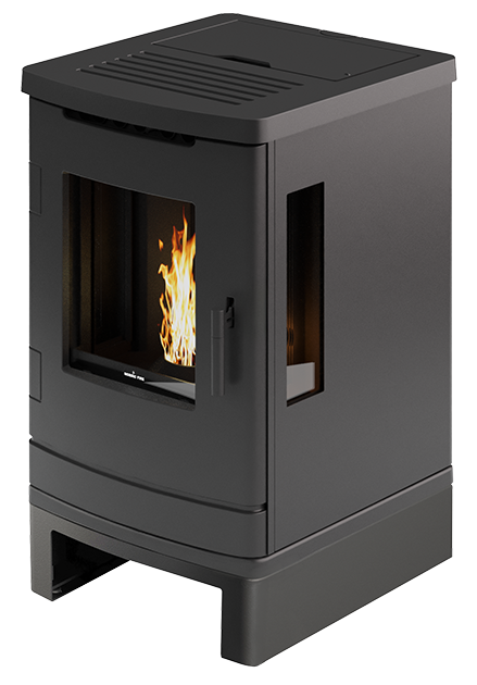 Nordic Fire Pelletofen Fenna mit Sockel originales Herstellerfoto bei Ofen Team