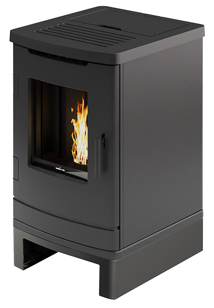 Nordic Fire Pelletofen Finn mit Sockel originales Herstellerfoto bei Ofen Team