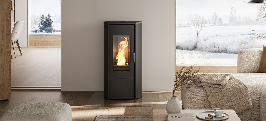 Nordic Fire Pelletofen Ilvar 7 Stahl originales Herstellerprodukt bei Ofen Team
