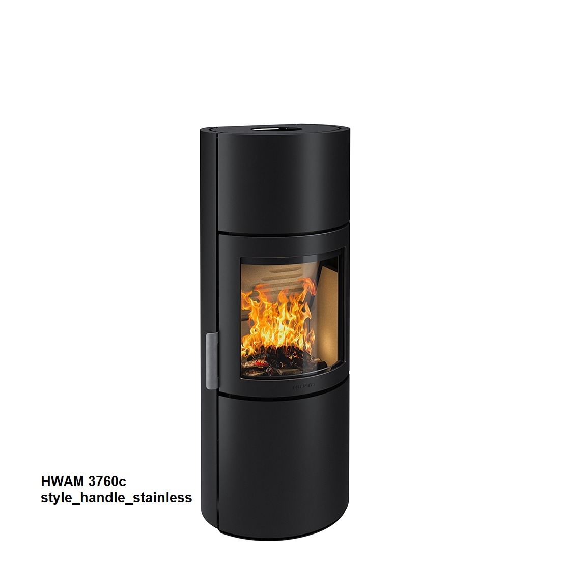 HWAM 3760c Original-Produktbild mit Ofen Team Beratung und Montage